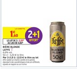 Bière Blonde - Leffe - Intermarché à Saint-Maur-des-Fossés Bière Blonde - Leffe en promo chez Intermarché Saint-Maur-des-Fossés à 3,20 €