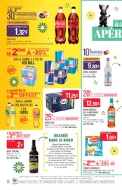 Promos Coca-Cola dans le catalogue "DÉLICIEUSES PÂQUES" de Supermarchés Match Coca-Cola en promo dans le catalogue Supermarchés Match à la page 20