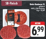 EDEKA Hausen - Rinder Hamburger XL gewürzt Angebot im Prospekt Rinder Hamburger XL gewürzt bei EDEKA im Hausen Prospekt für 6,99 €