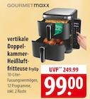 GOURMETmaxx vertikale Doppelkammer-Heißluftfritteuse FryUp bei famila Nordost im Celle Prospekt für 99,00 €