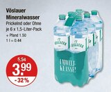Mineralwasser im V-Markt Prospekt Mineralwasser von Vöslauer im aktuellen V-Markt Prospekt für 3,99 €