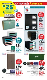 Promos Meuble Bureau dans le catalogue "LES PRIX BAS Spécial rentrée" de Hyper U Meuble Bureau en promo dans le catalogue Hyper U à la page 30