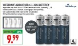 Aktuelles Wiederaufladbare USB-C-Li-Ion-Batterien Angebot bei Marktkauf in Gelsenkirchen ab 9,99 €