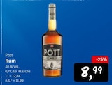 Rum Angebote von Pott bei Konsum Dresden für 8,99 €
