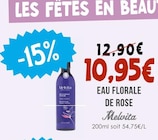 Eau florale de rose - MELVITA - Naturalia Eau florale de rose - MELVITA à 10,95 € dans le catalogue Naturalia