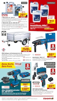 Bohrmaschine im toom Baumarkt Prospekt "Respekt, wer's selber macht." mit 16 Seiten (Krefeld)