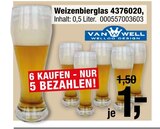 Opti-Wohnwelt Carmzow-Wallmow - Weizenbierglas 4376020 Weizenbierglas 4376020 Angebot bei Opti-Wohnwelt Carmzow-Wallmow im Prospekt NEUERÖFFNUNG