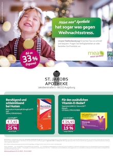 mea - meine apotheke Prospekt der Woche "Unsere Dezember-Angebote" Seite 1, 01.12.2023 bis 31.12.2023 für Augsburg Aktueller mea - meine apotheke Prospekt "Unsere Dezember-Angebote" Seite 1 von 4 Seiten für Augsburg