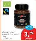 Instant Espresso von Mount Hagen im aktuellen budni Prospekt