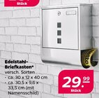 Edelstahl-Briefkasten Angebote bei Netto mit dem Scottie Dresden für 29,99 €
