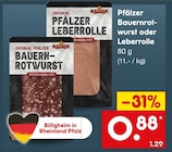 Pfälzer Bauernrotwurst bei Netto Marken-Discount im Prospekt "" für 0,88 €