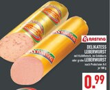 Delikatess Leberwurst mit Kalbfleisch, im Golddarm im Angebot bei Marktkauf in Solingen Delikatess Leberwurst mit Kalbfleisch, im Golddarm Angebote von RASTING bei Marktkauf Solingen für 0,99 €