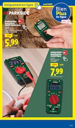 Offre Multimètre dans le catalogue Lidl du moment à la page 9