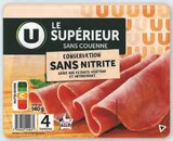 Super U Nort-sur-Erdre - Promo Jambon superieur conservation sans nitrite Promo Jambon superieur conservation sans nitrite à 3,60 € dans le catalogue Super U à Nort-sur-Erdre