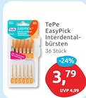 EasyPick Interdentalbürsten von TePe für 3,79 € bei budni im Angebot EasyPick Interdentalbürsten von TePe im aktuellen budni Prospekt