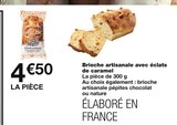 Brioche artisanale avec éclats de caramel à 4,50 € dans le catalogue Monoprix