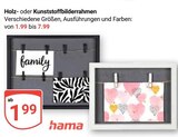 Holz Bilderrahmen Angebote von Hama bei GLOBUS Willich für 1,99 €