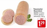 Hausmacher Bauernbratwurst im Angebot bei E center in Ravensburg Hausmacher Bauernbratwurst Angebote bei E center Ravensburg für 1,29 €