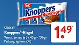 Knoppers im ALDI SÜD Prospekt Knoppers-Riegel von STORCK im aktuellen ALDI SÜD Prospekt für 1,49 €