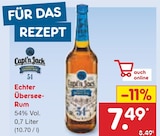 Aktuelles Echter Übersee-Rum Angebot bei Netto Marken-Discount in Pforzheim ab 7,49 €