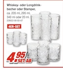 Whiskey- oder Longdrinkbecher oder Stamper Angebote bei Möbel AS Homburg für 4,95 €