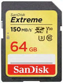 Saturn Remscheid - Extreme® SDXC 64 GB UHS-I Speicherkarte Extreme® SDXC 64 GB UHS-I Speicherkarte Angebot bei Saturn Remscheid im Prospekt "ZUHAUSE LEBEN & ARBEITEN!"
