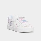 Tennis basses bout renforcé à scratchs blanc fille dans le catalogue La Halle