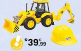 Tractopelle jcb 4cx avec casque | 3 ans - BRUDER en promo chez JouéClub Tractopelle jcb 4cx avec casque | 3 ans - BRUDER dans le catalogue JouéClub