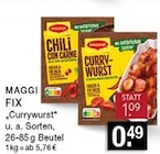 Currywurst oder Chili Con Carne Angebote von Maggi bei E center Hilden für 0,49 €