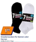 Sneakersocken für Damen oder Herren im aktuellen Action Prospekt