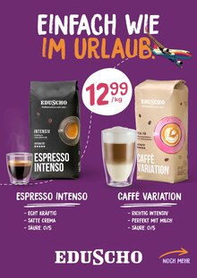 Bohnen im aktuellen Eduscho Prospekt (Nürnberg) Bohnen im Eduscho Prospekt "Eduscho - Einfach lecker Kaffee" mit 5 Seiten (Nürnberg)