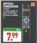Marktkauf Vlotho - UNIVERSAL-FERNBEDIENUNG Angebot im Prospekt UNIVERSAL-FERNBEDIENUNG bei Marktkauf im Vlotho Prospekt für 7,99 €