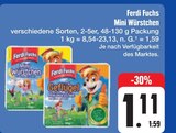 Mini Würstchen Angebote von Ferdi Fuchs bei E center Chemnitz für 1,11 €