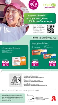 Aktueller mea - meine apotheke Prospekt "Unsere Juli-Angebote" für Schwerin Aktueller mea - meine apotheke Prospekt für Schwerin mit Seiten