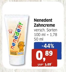 BUDNI Wentorf - Zahncreme Zahncreme Angebot bei BUDNI Wentorf im Prospekt "BUDNI - Dein Drogeriemarkt"