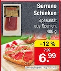 Serrano Schinken Angebote von Proquesa bei Zimmermann Göttingen für 6,99 €