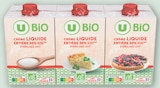 Crème UHT liquide entière 30% MG - U BIO en promo chez U Express Crème UHT liquide entière 30% MG - U BIO dans le catalogue U Express