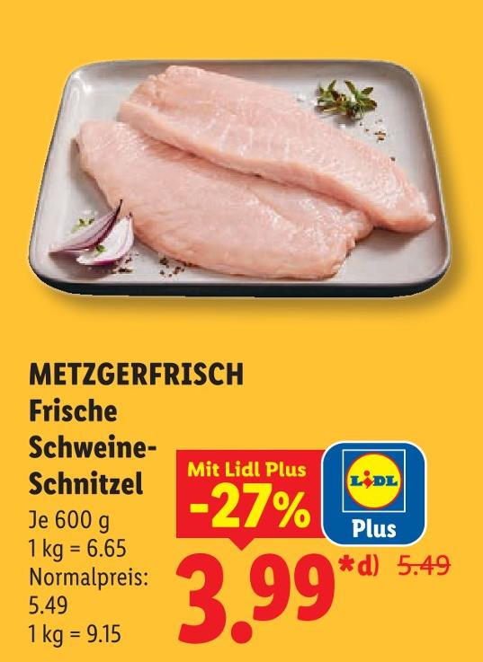 Frische Schweine-Schnitzel