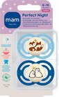Schnuller Perfect Night Silikon, blau, 6-16 Monate im dm-drogerie markt Prospekt Schnuller Perfect Night Silikon, blau, 6-16 Monate von mam im aktuellen dm-drogerie markt Prospekt für 9,45 €