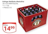 Weißbräu Alkoholfrei im Angebot bei GLOBUS in Altenburg Weißbräu Alkoholfrei Angebote von Erdinger bei GLOBUS Altenburg für 14,99 €