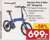 Aktuelles Akimbo Plus E-Bike 20" Klapprad Angebot bei Netto Marken-Discount in Münster ab 699,00 €