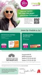 mea - meine apotheke Prospekt für Aulendorf: "Unsere Juli-Angebote", 4 Seiten, 01.07.2025 - 31.07.2025