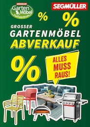 Segmüller Prospekt für Nürnberg mit 1 Seite Segmüller Prospekt für Nürnberg: "GROSSER GARTENMÖBEL ABVERKAUF", 1 Seite, 16.06.2025 - 20.07.2025