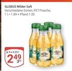 GLOBUS - Milder Saft Angebot im Prospekt Milder Saft bei GLOBUS im Prospekt "" für 2,49 €