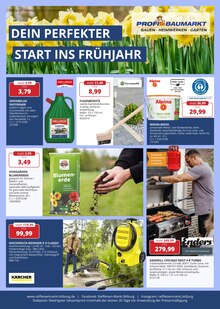 Profi-Baumarkt Eifel Prospekt DEIN PERFEKTER START INS FRÜHJAHR mit 4 Seiten