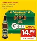Aktuelle Radler Angebote bei Netto Marken-Discount in Heilbronn Aktuelles Natur Radler Angebot bei Netto Marken-Discount in Heilbronn ab 14,99 €