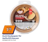 Backpapier für Heißluftfritteusen im Action Prospekt Backpapier für Heißluftfritteusen von Dumil im aktuellen Action Prospekt für 1,28 €
