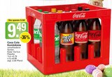 Softdrinks Kombikiste Angebote von Coca Cola bei WEZ Porta Westfalica für 9,49 €