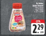 Zucker Streusel Angebote von Dr. Oetker bei EDEKA Altenburg für 2,29 €