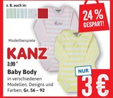 Baby Body im Angebot bei Kaufhaus Stolz in Cuxhaven Baby Body Angebote von KANZ bei Kaufhaus Stolz Cuxhaven für 3,00 €